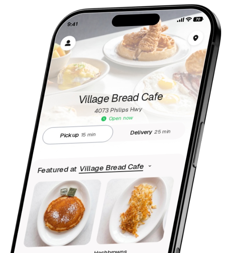 Village Bread Cafe app preview