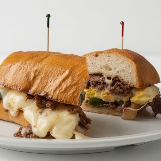Philly Steak and Eggs.